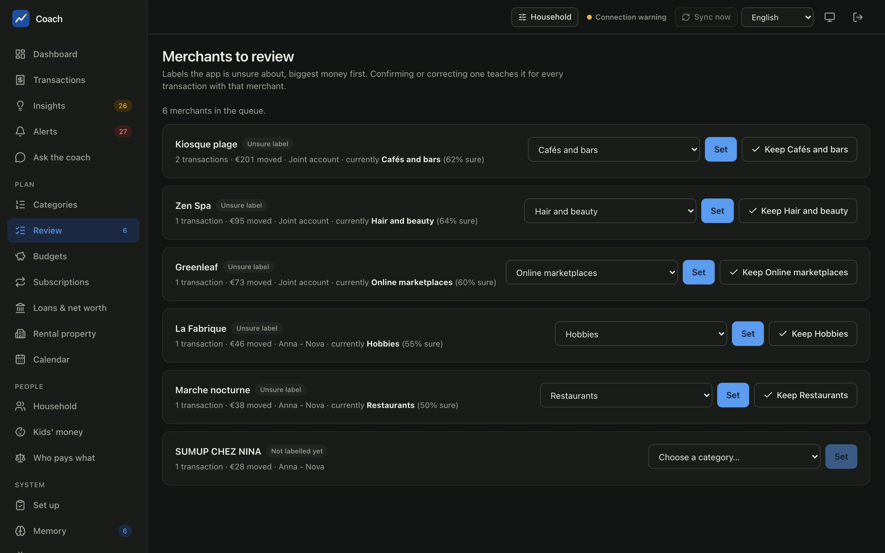 Merchants to review