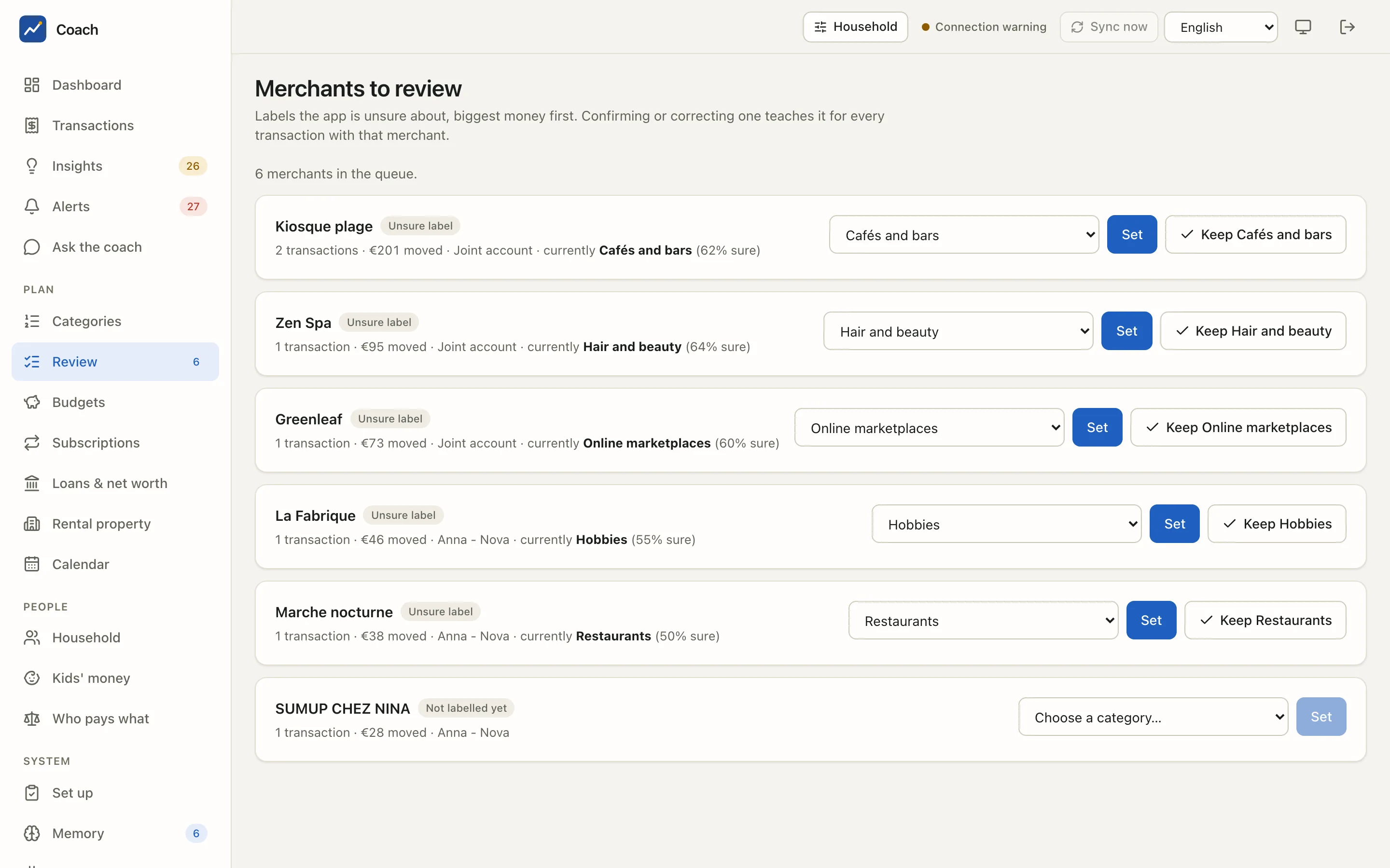 Merchants to review