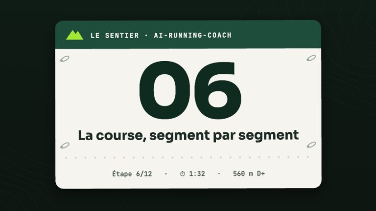 La course, segment par segment